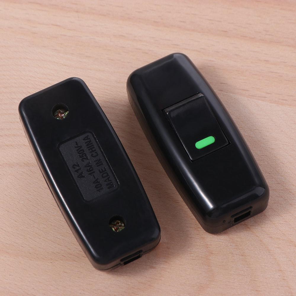 2pcs Classic Small Rocker Button Plastic Light Switch Inline on/Off Boat Shape Switch  Desk Light