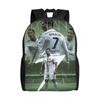 Dynamischer Fußballspieler Rucksack R-Ronaldos 2026 Teenager Polyester Fahrradrucksäcke Leichte Lustige Schultaschen Rucksack