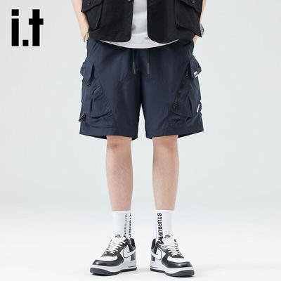 Izzueit Men's Ice Silk Cargo Shorts