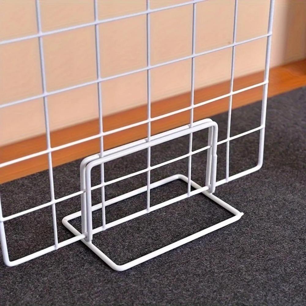 Creative Grid Display Rack Metal Art Photo Display Storage Rack with Base Desktop Stand Jewelry Booth Rack