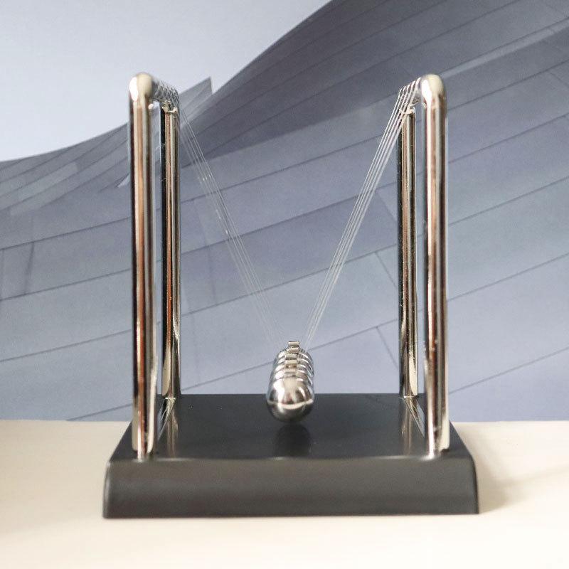 Compact Square Billiard Newton's Cradle: Creative Physics Ornament & Desktop Decoration