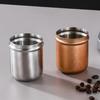 304 Stainless Steel Espresso Dosing Cup Wear Resistant Non-Stick Coffee Dosing Cup Leak-proof Food-Grade Coffee Bean Cup