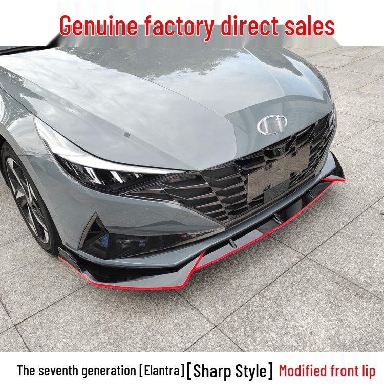 Frontsplitter & Seitenschweller Kit für Hyundai Elantra 7. Generation: Stoßfänger Kollisionsschutz