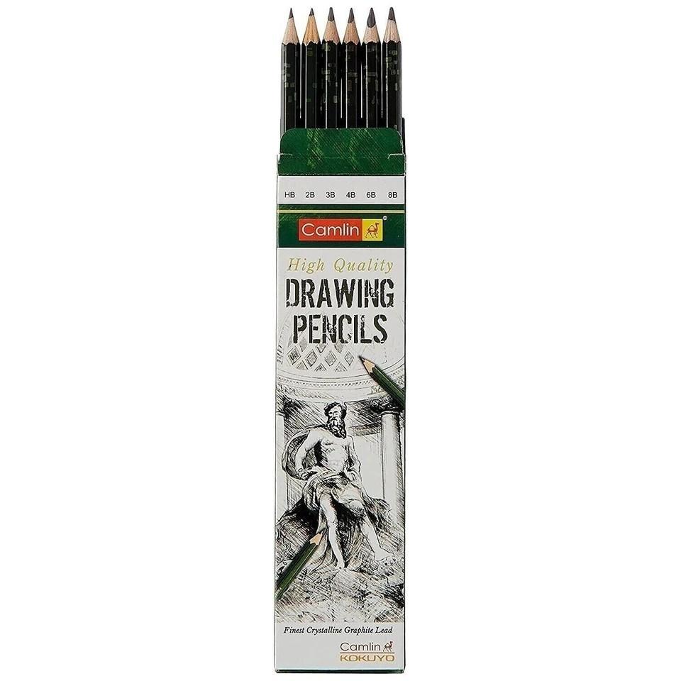 Camlin Kokuyo Drawing Pencil - Pack of 6