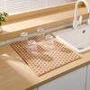 Insulation Draining Mat Thickened Drain Pad Placemat Microfiber Dish Drying Mat Table Decor