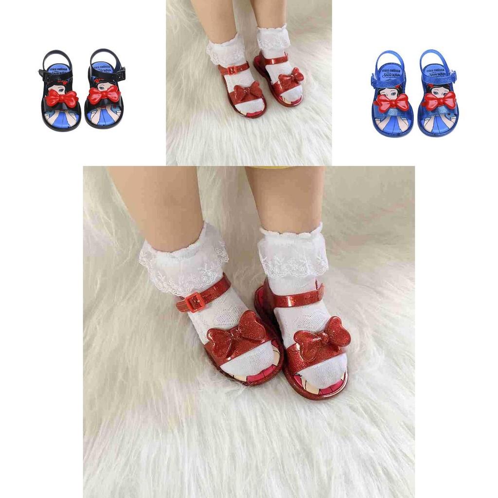 Delightful Mini Melissa Snow White Kids Sandals Featuring Enchanting Princess Theme