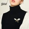 Oxidation Resistant Brooch Women Imitation Pearls Bow Shape Anti-Wear Lapel