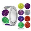 500Pcsroll Glitter Heart-Shaped Stickers For School Teacher Reward Sticker Party Gift Decor Business Labels Stationery Stickers