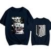 Attack On Titan Japanese Anime T-Shirts For Men And Women, Printed Cotton Short Sleeve T-Shirts, Oversized Fashion T-Shirts