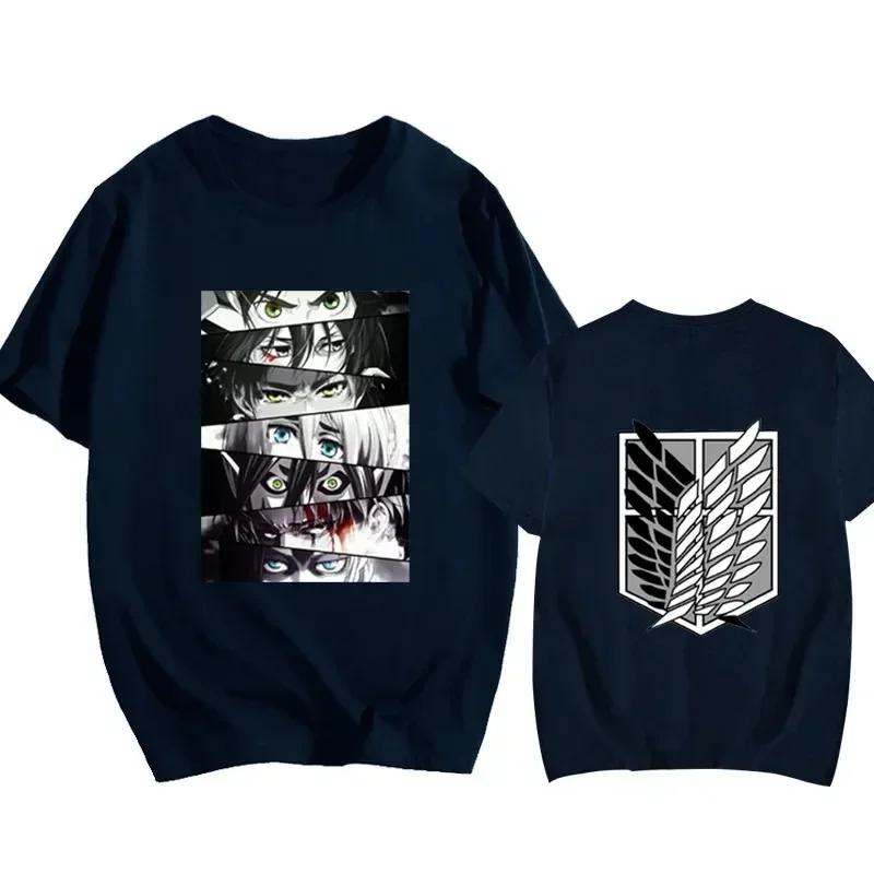 Attack On Titan Japanese Anime T-Shirts For Men And Women, Printed Cotton Short Sleeve T-Shirts, Oversized Fashion T-Shirts