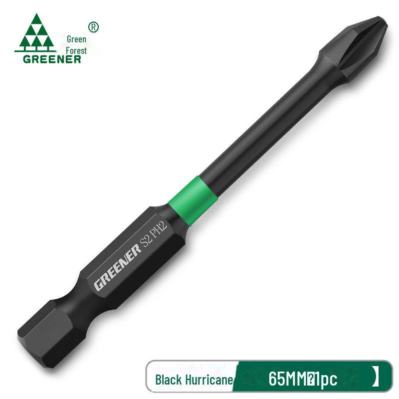 Green Forest High-Impact Magnetic Cross Hand Drill Set with German-Imported Screwdriver Bits
