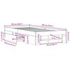 Bed Frame Gray Sonoma 100x200 cm Particleboard