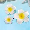 6 Pcs Foam Plumeria Flower Clips, Hawaiian Flower Hair Clips for Women Girls Party Beach Wedding, Hair Styling Accessories