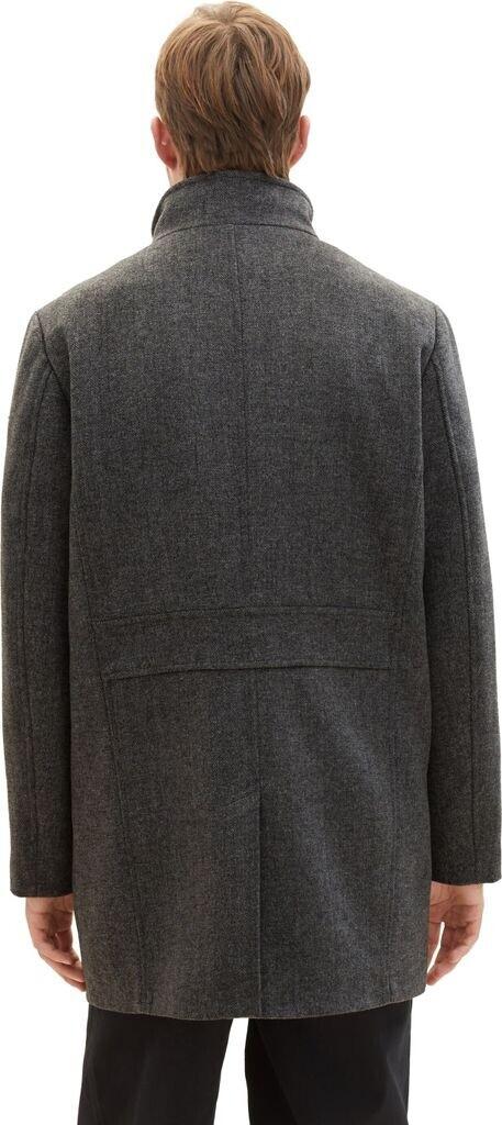 Tom Tailor Coat with a Multi-layered Pattern (1037362) Dark Gray Black Herringbone