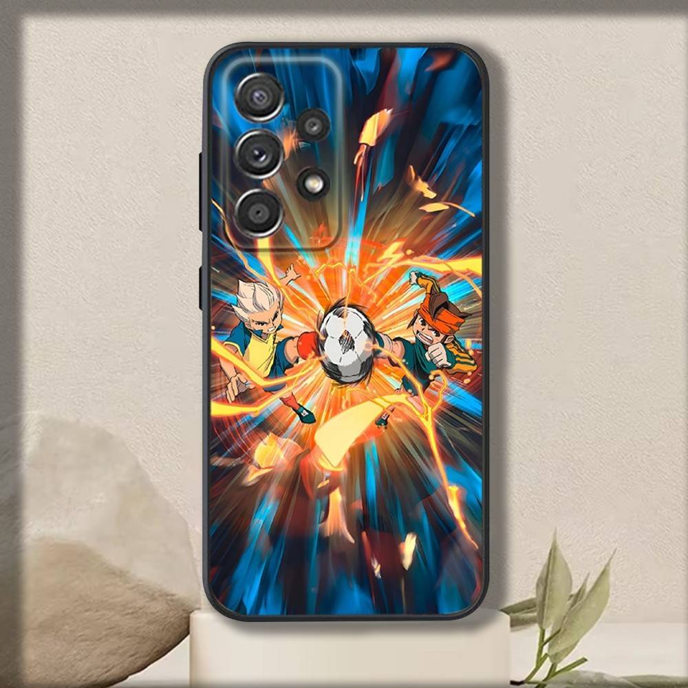 Anime I-InazumaS Elevens Phone Case For Samsung S 25,24,23,22,30,21,10,9,Ultra,Plus,Lite,FE,4,5 G Soft Black Case