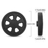 8Pcs 60x12mm Suitcase Wheels Luggages Double Wheels Swivels Castors Repair Kits Easy to Install for Replacement Luggages