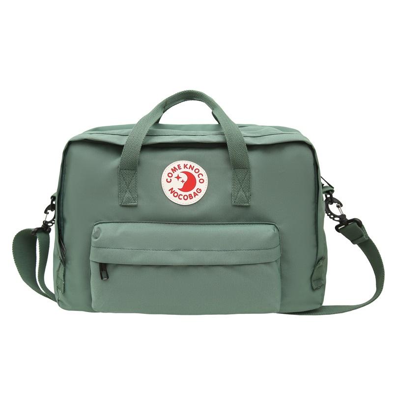 

Large capacity travel bag Sports fitness bag Outdoor travel Business trip Hand luggage bag Clothing storage bag Shoulder bag зелений