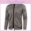 Mens Winter Knit Hoodie With Full Zipper And Fleece Lining For Casual Urban Wear
