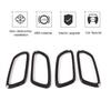 4*Car Inner Door Handle Bowl Cover Trim for Jeep Grand Cherokee 11+ Carbon Fiber