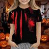 Kids Halloween Short Sleeve T-Shirt for Boys and Girls