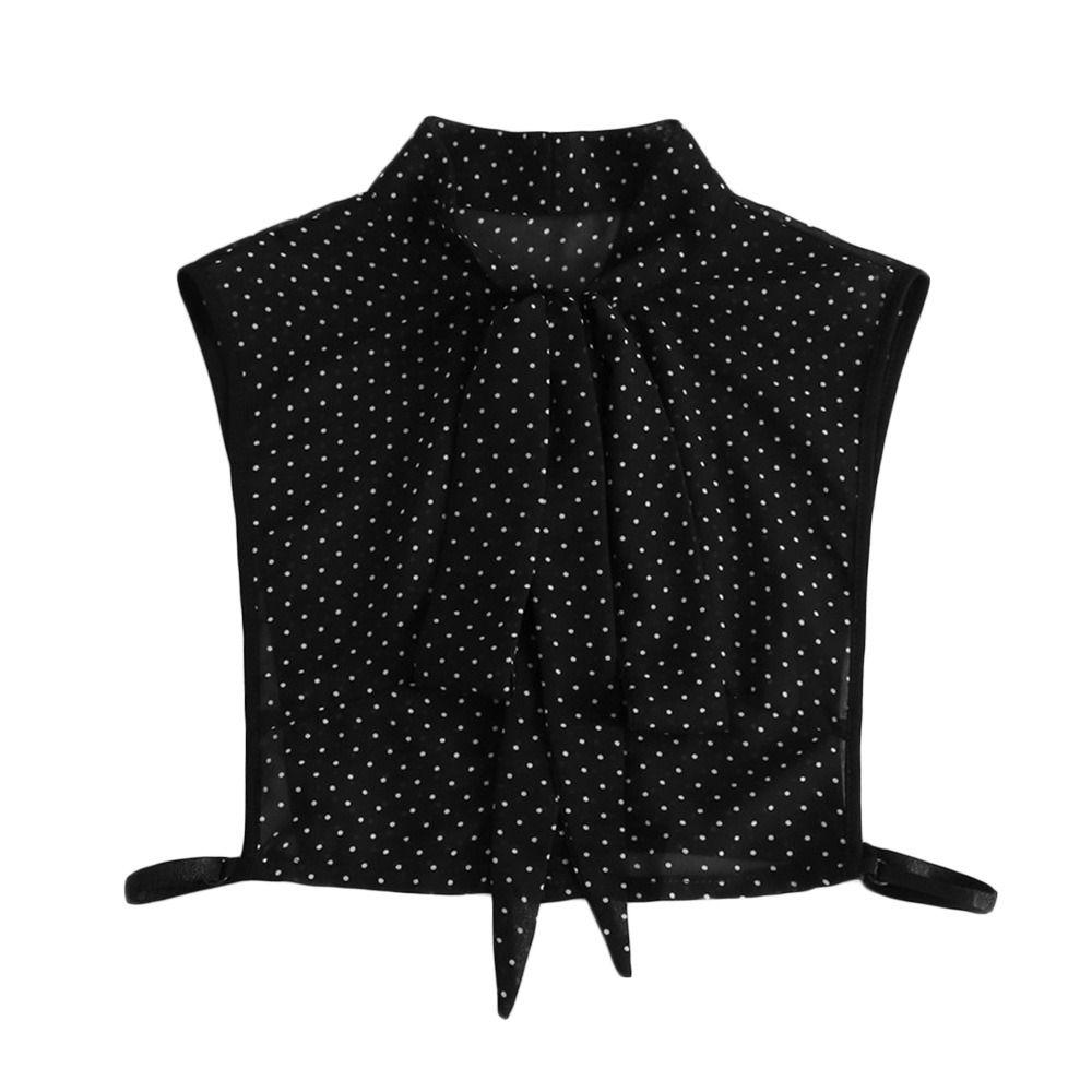 Women Detachable Chiffon Classic Blouse False Collar Lapel Clothes Accessories Shirt Fake Collar