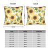 Rural Flowers Pillow Case Sunflower Comfy Pillow Cover For Sofa Car Home Decor Retro Trendy Pillowcases
