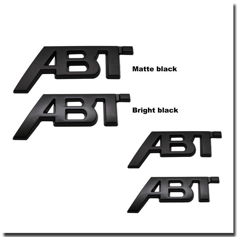 3D Metal ABT Car Trunk Sticker For Golf Polo Sagitar A3 A4 A5 A6 Intake Grille Decoration Accessories