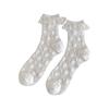 Damen Socken Japanische Lolitas Spitze Rüschen Verspielte Socken Niedliche Prinzessin Knöchelsocken Kristallglas Seide Transparent Socke