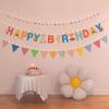 Set de Banderines de Feliz Cumpleaños Luces de Cadena Bandera Colgante Decoraciones para Fiesta Temática de Cumpleaños Niños Niñas Decoración para Baby Shower Accesorios para Fotos