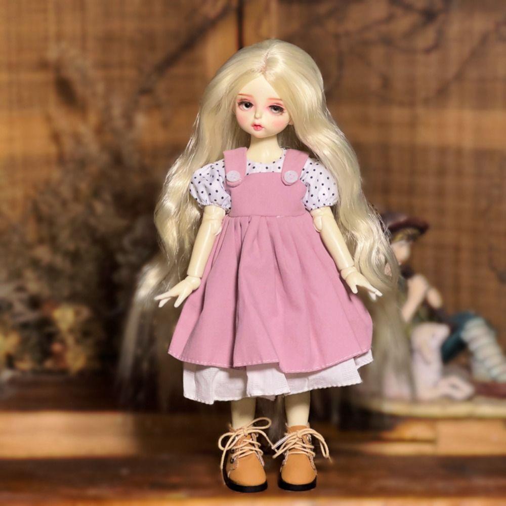 Toy Clothes Simulated Eye Hinge Doll Dress Toy Outfit Removable Joints Doll  Doll Accessories