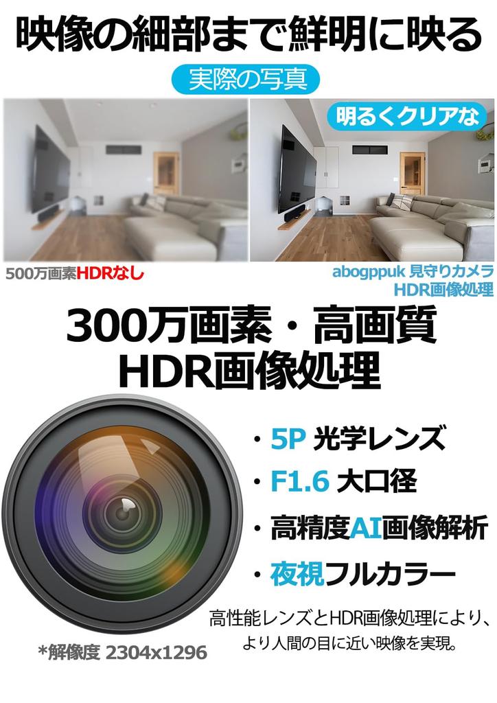 Haustierkamera Überwachungssystem gleichzeitig Sicherheit kein Bildschirm 1080p volle Überwachung 3 Millionen kompatibel mit Infrarot-Nachtsicht automatisch