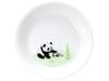 Okura Touen Panda Parent and Child - Auspicious Tale - 11cm Small Plate Part 1 "Watering Bamboo Shoots" Microwave and Dishwasher Safe, Made In Japan,