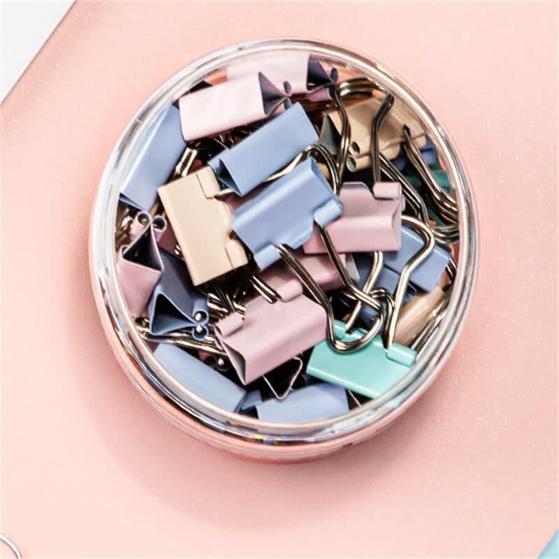 Deli 8556A Fashion Mixed Color Binder Clips