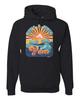 Vintage Lifes A Beach Make Some Waves Distress Unisex Hoodie Sweatshirt