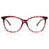 Clip On SqUare Red Tortoise SmartbUy collectiOn Fillis With Clip On U 0306 079 fashiOn Unisex Eyeglasses