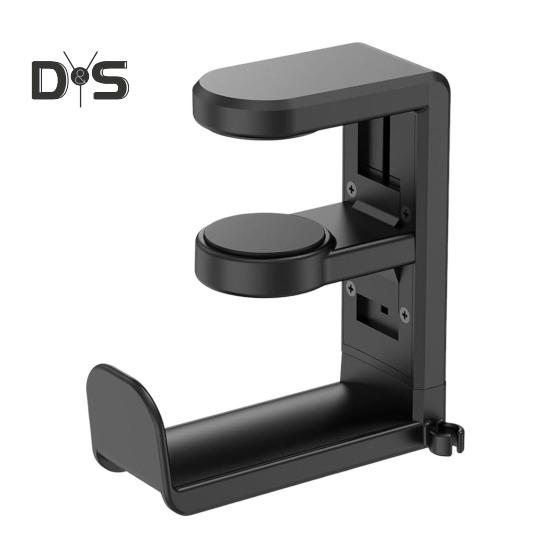 

Подставка для наушников с вращением на 360 градусов, устойчивая к падениям, подставка для игрового контроллера, стойка для хранения гарнитуры с утолщенной силиконовой прокладкой чёрный