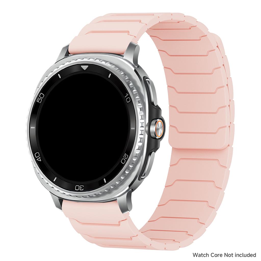 Magnetic Loop Strap for Samsung Galaxy Watch 8/8 Classic Silicone Sport Band for Galaxy Ultra 2025/7 Ultra Two-tone Bracelet