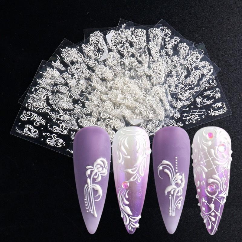 1pc Nail Stamping Platte Nail Art Vorlage 5D Rose Blume Schmetterling Stamping Bild Platte Nagel Werkzeuge
