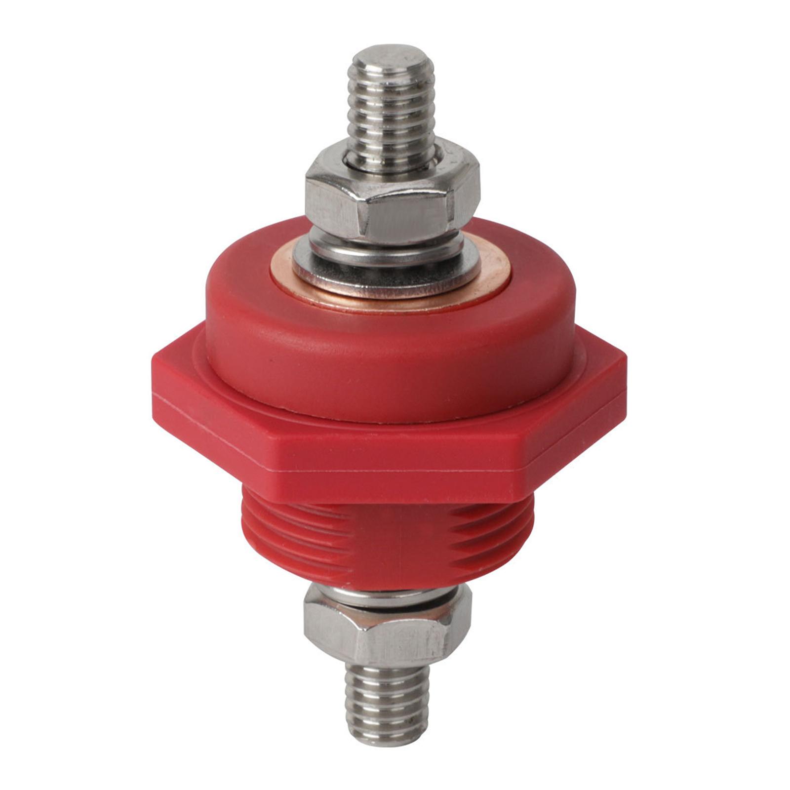 

3/8 Single Stud Battery Junction Post Power and Ground Junction Block Power Distribution Studs Terminals 1 червоний