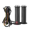 DC 12V Adjustable Hot Grip Handle Silicone Electric Molded Grips 5-Gear Motorcycle Heating Handlebar Motorcycle Parts for Winter