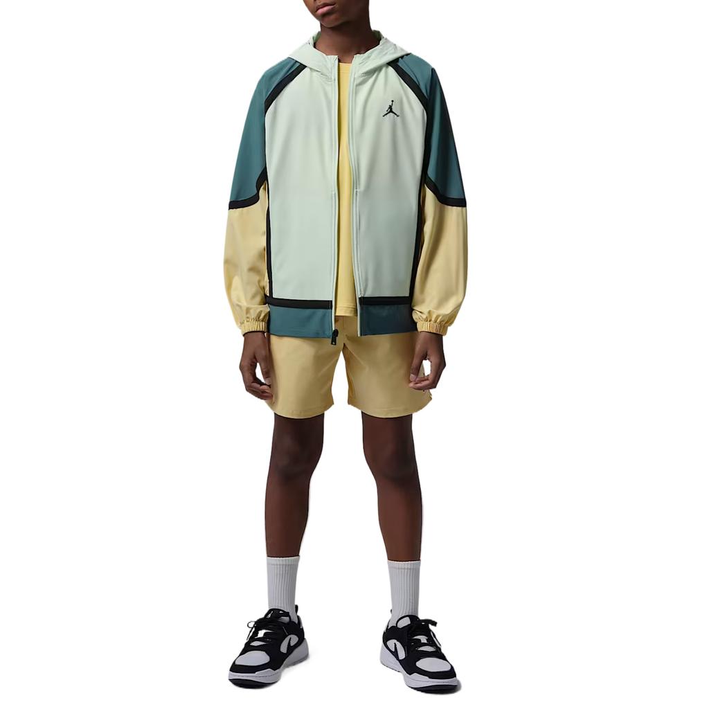 Jordan Jacket Ss26 Color Block Hooded Zipper Kids jackets IW1406-300