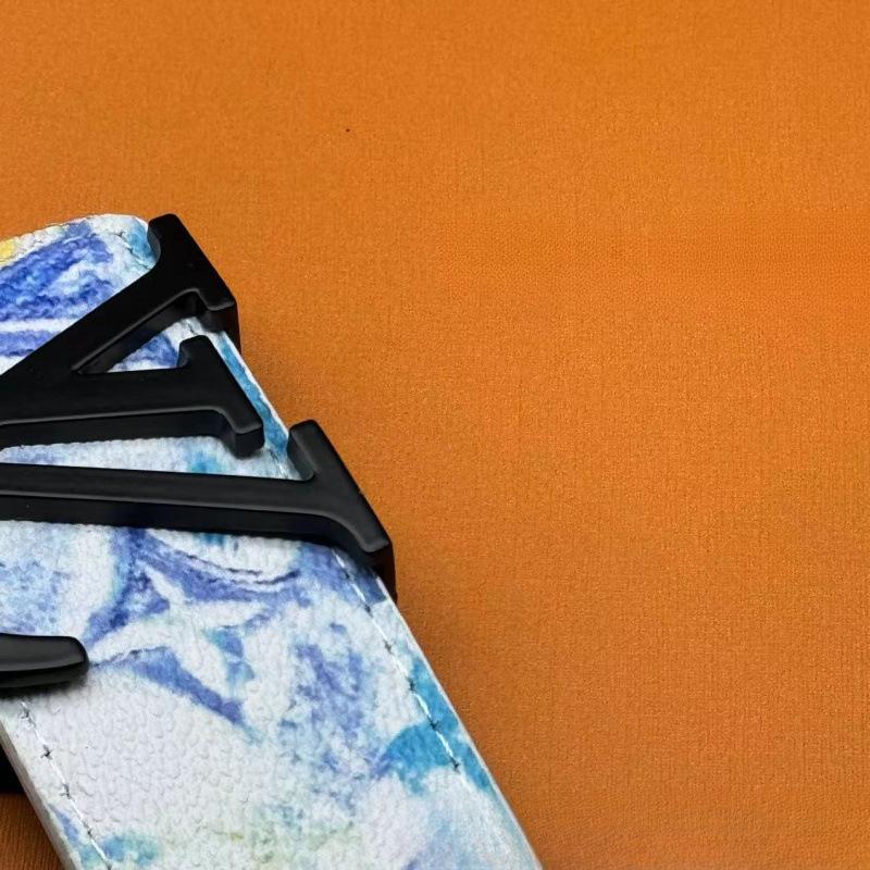 Herren Freizeit Glatter Schnallen Ledergürtel - Trendiger Karostil für Business und Jugend