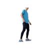 Asics Solid Color Outdoor Casual Sports Crew Neck Short Sleeve T-Shirt Men Tops Blue 2011C701-403