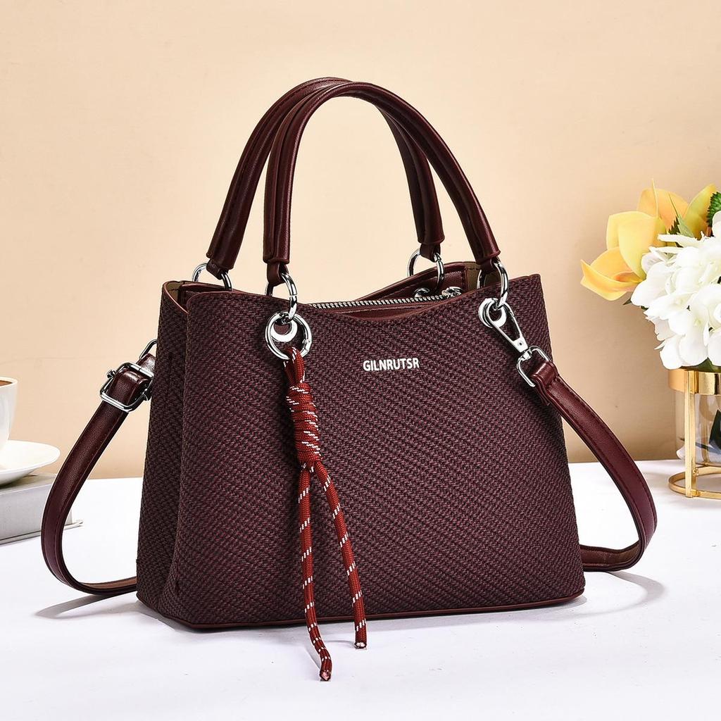 Trendige Damen-Schulter- und Umhängetasche im koreanischen Stil - Vielseitige große Tasche für Damen