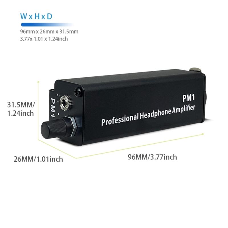 Convenient 3.5mm Headphone Amplifier Adapter No Interferences HiFi Sound for High Fidelitys Sound Experience