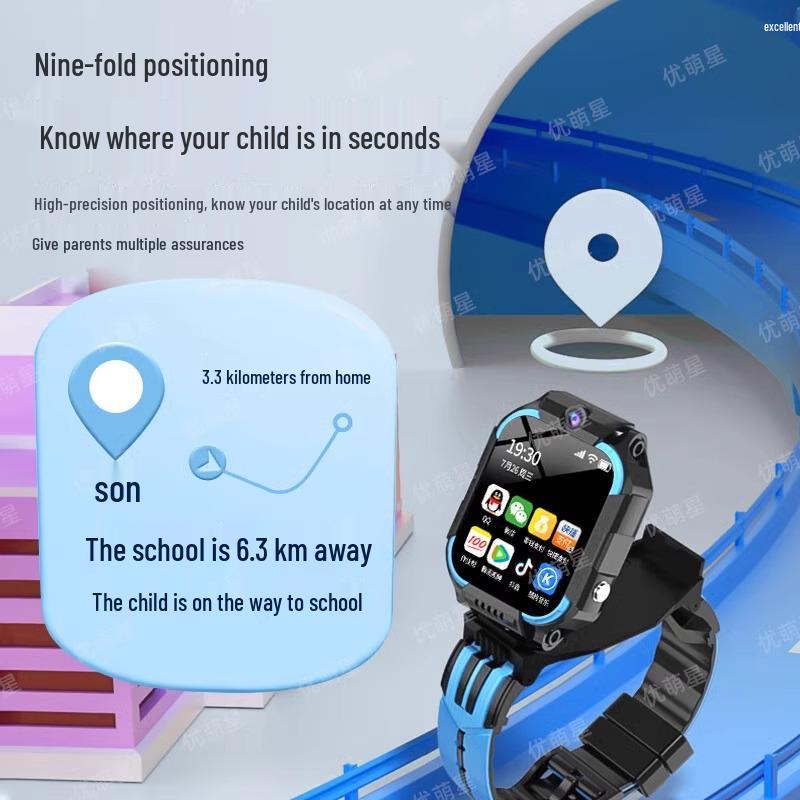 HUWE Z9 Student Smartwatch: 5G, Dual Camera, Waterproof, Learning Features, Real-time Positioning, Card Slot.