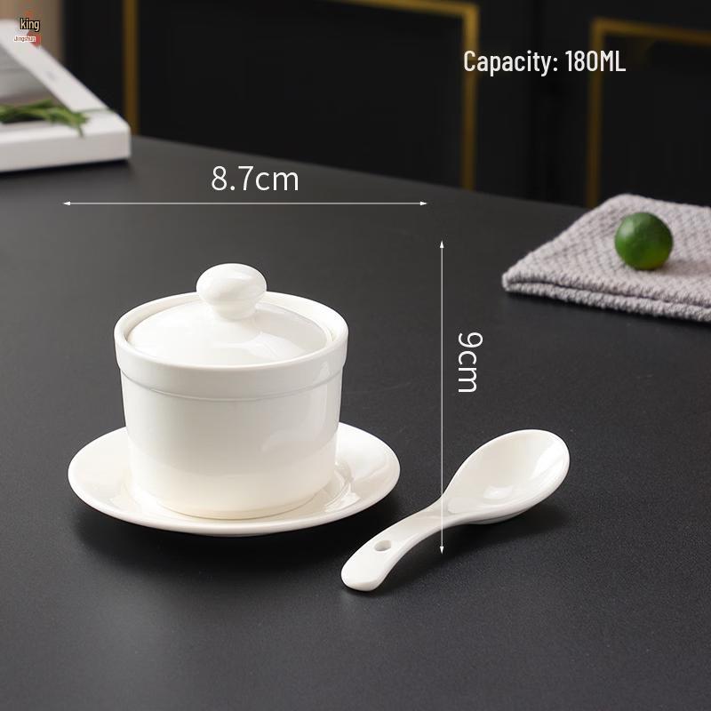Jingzhou Ceramic Double-Boiler Stew Pots and Bowls