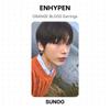 ENHYPEN Pendientes ORANGE BLOOD Fotocarte Oficial