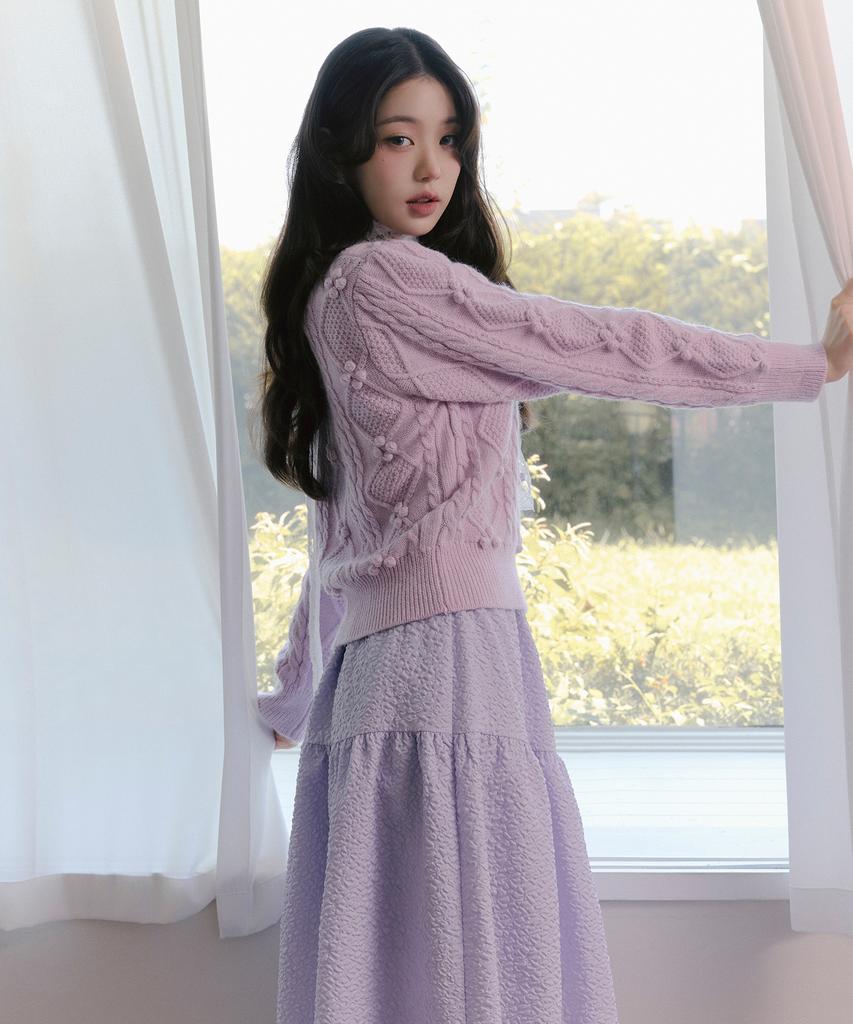 Lora Lora Tiered Long Skirt Lavender