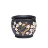 Purple sand mud painting applique flower and bird master cup kung fu teacup large capacity tea cup purple sand cup